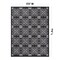 World Rug Gallery Transitional Geometric Textured Flat Weave Indoor/Outdoor Area Rug 5' x 7' Black 119BLACK5X7 - alternate 5
